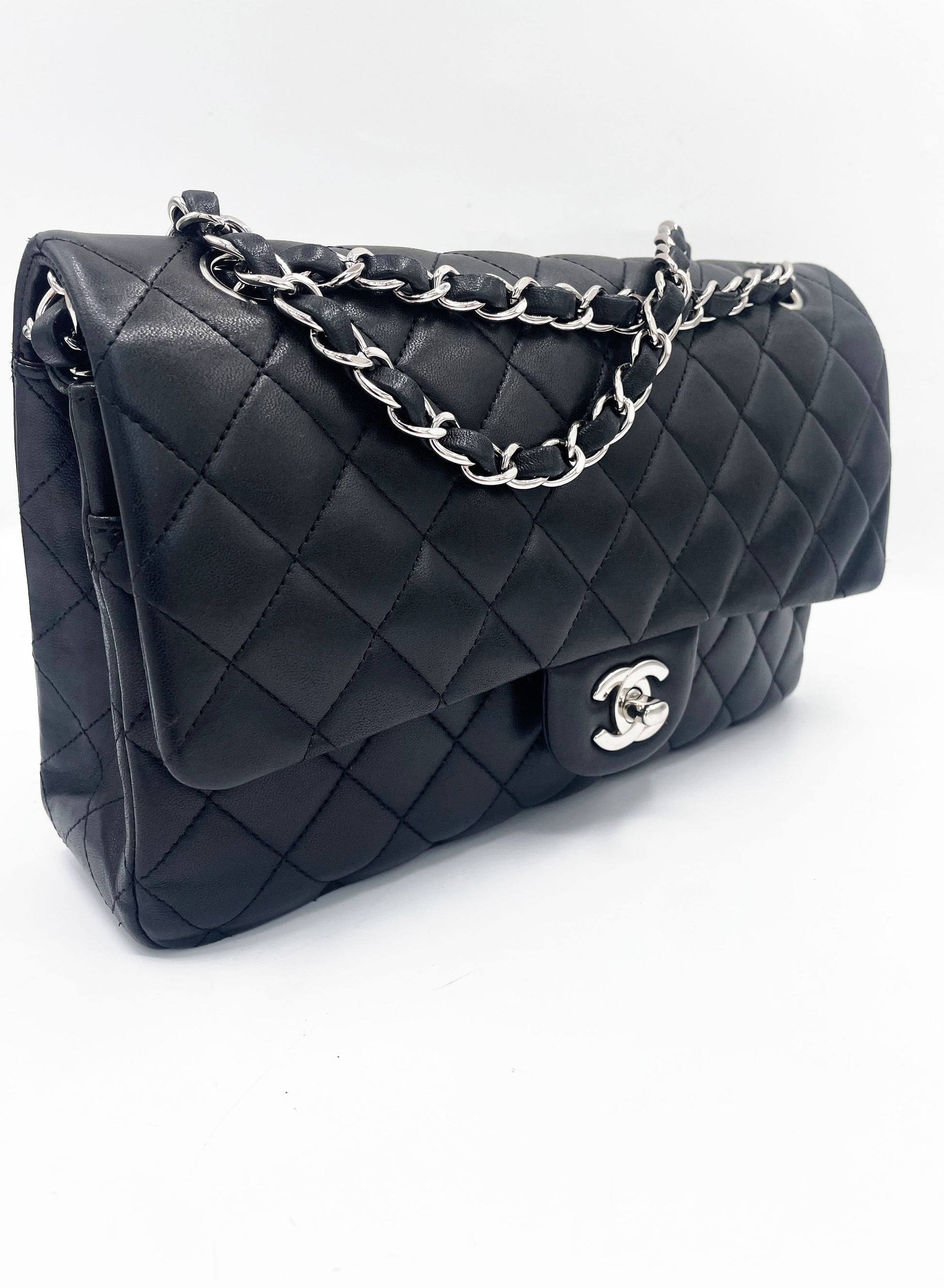 Sac classique noir et métal argenté - Soline