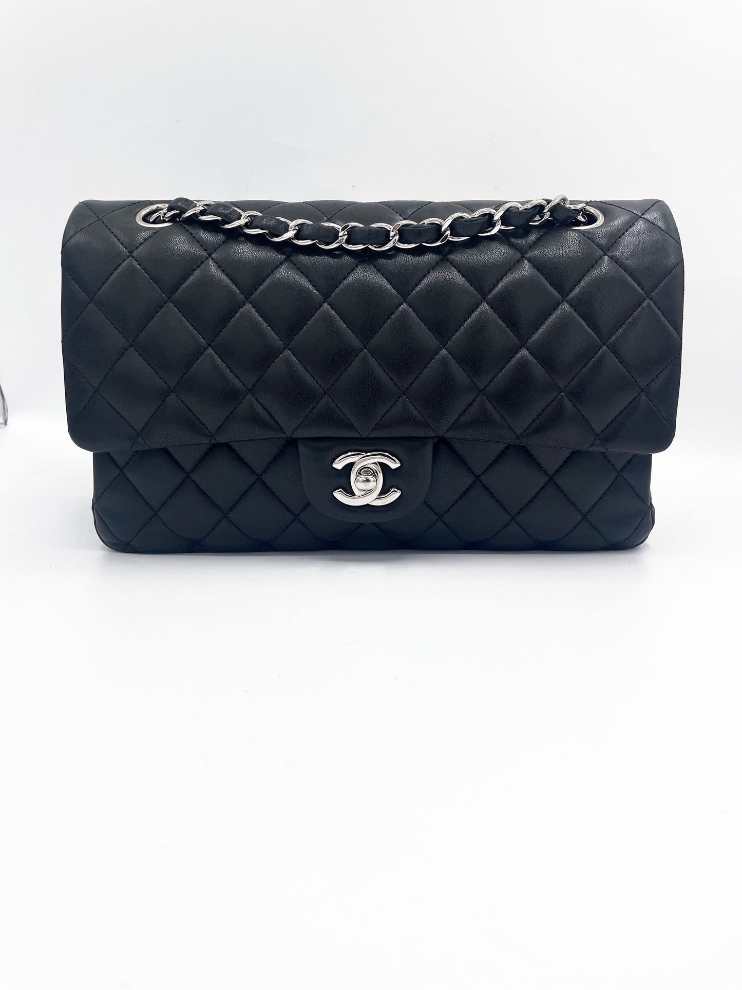 Sac classique noir et métal argenté - Soline