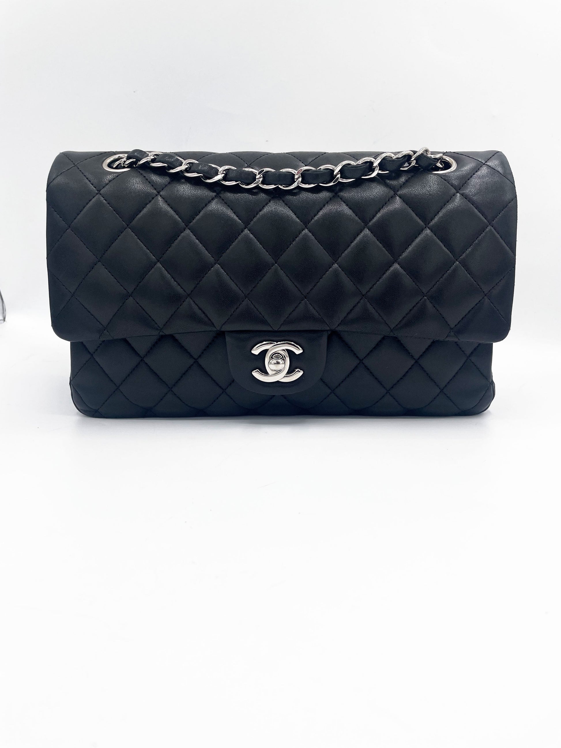 Sac classique noir et métal argenté - Soline