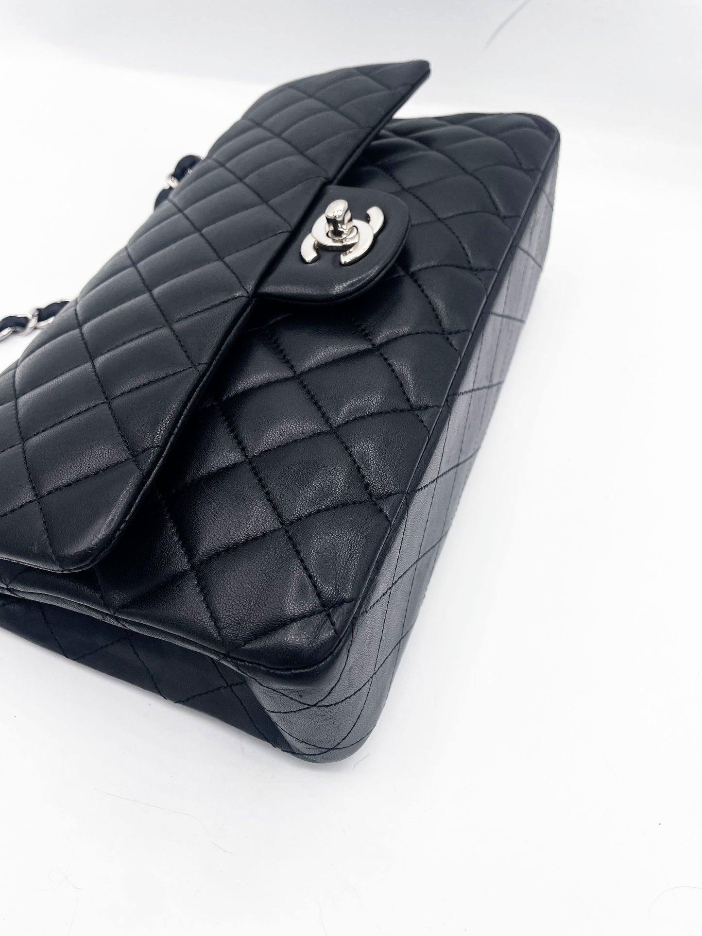 Sac classique noir et métal argenté - Soline