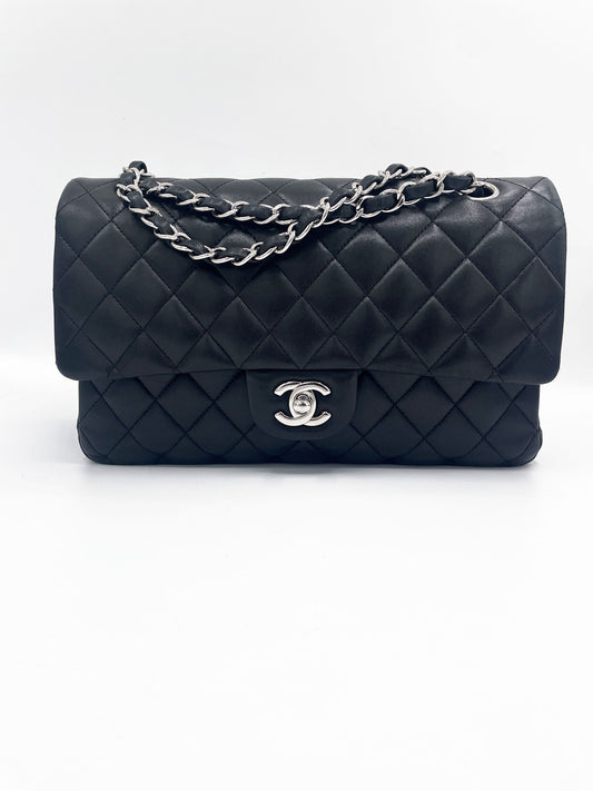 Sac classique noir et métal argenté - Soline
