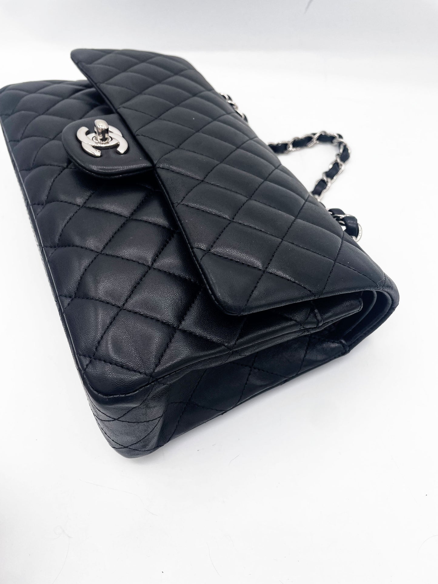 Sac classique noir et métal argenté - Soline