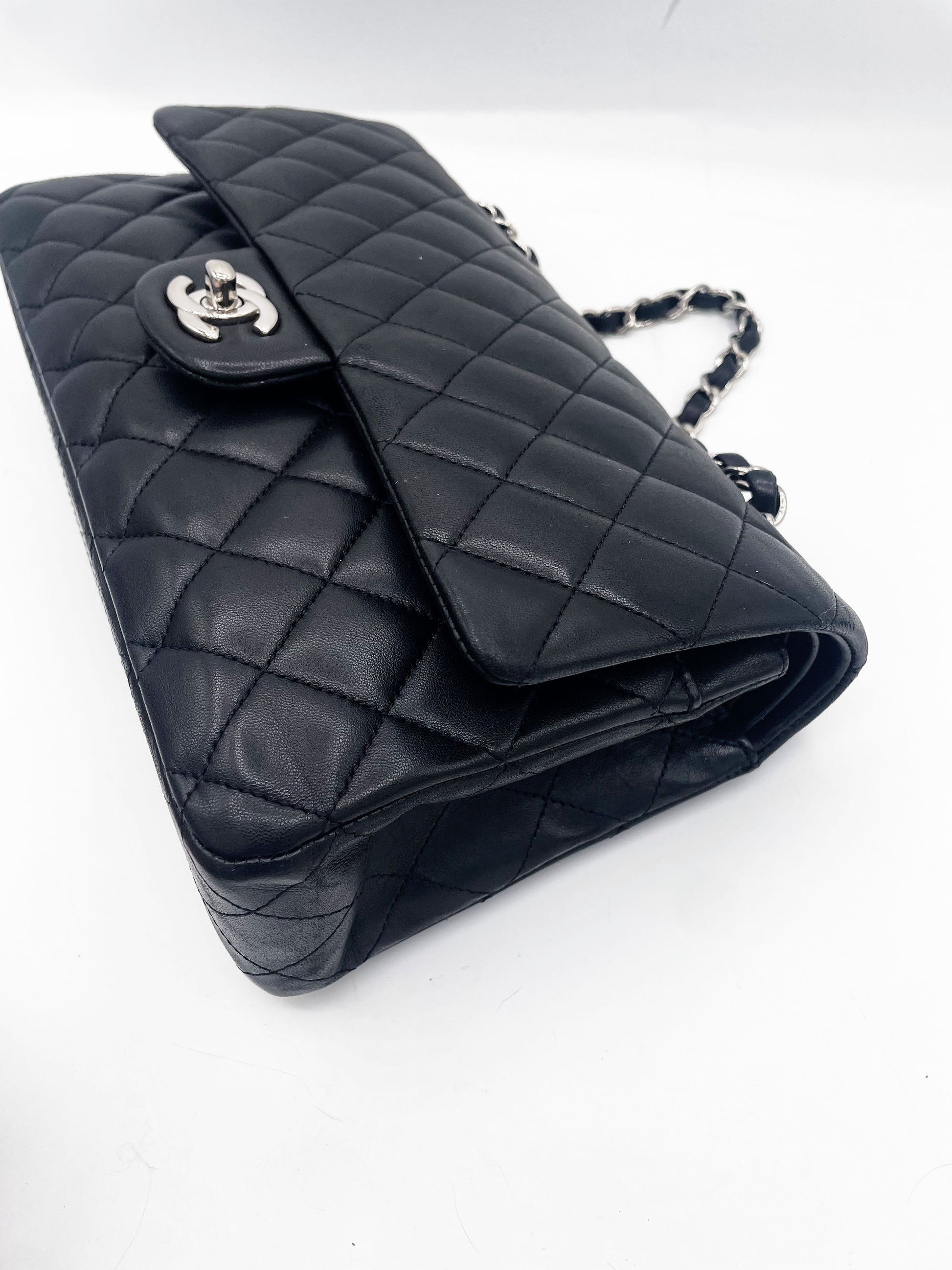 Sac classique noir et métal argenté - Soline