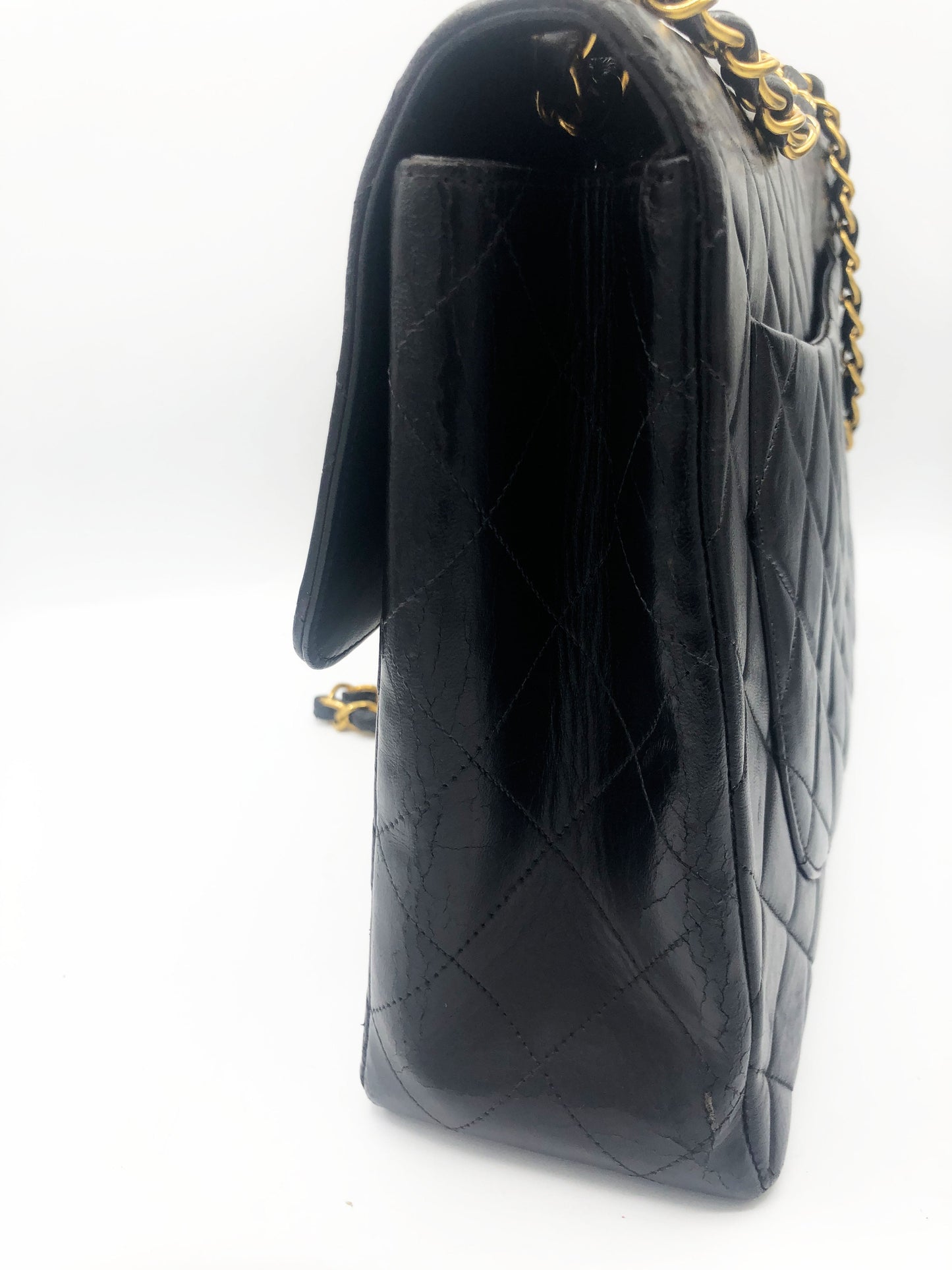 SAC FEMME TIMELESS JUMBO AGNEAU NOIR - Soline