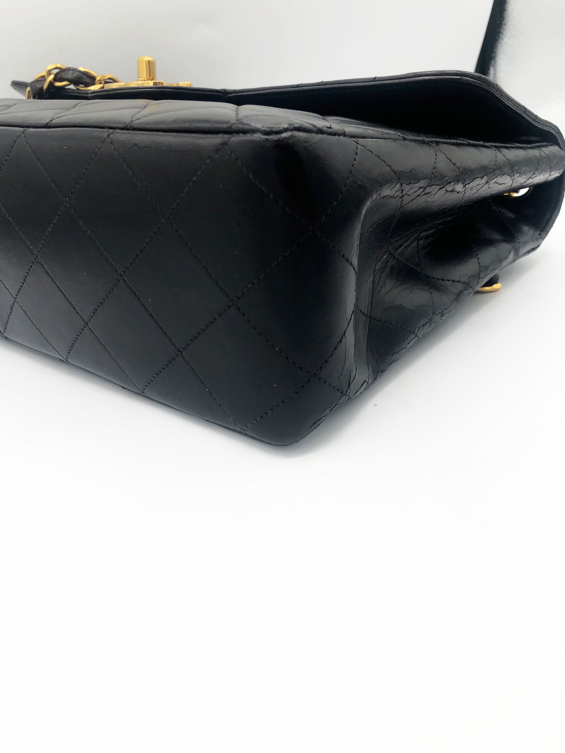 SAC FEMME TIMELESS JUMBO AGNEAU NOIR - Soline