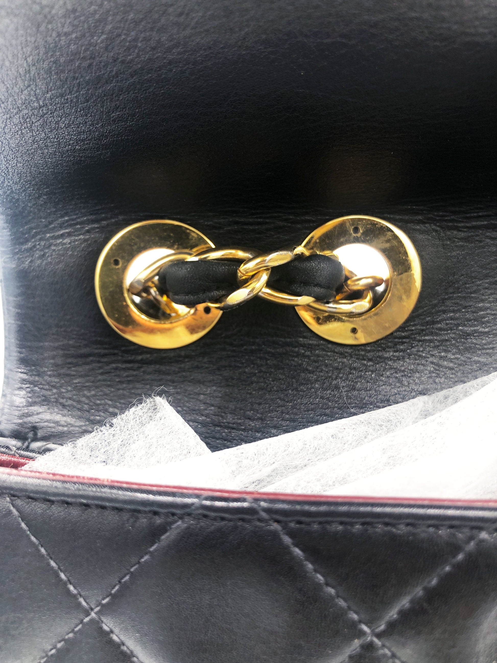 Sac Maxi Jumbo Timeless en cuir noir lisse - Soline