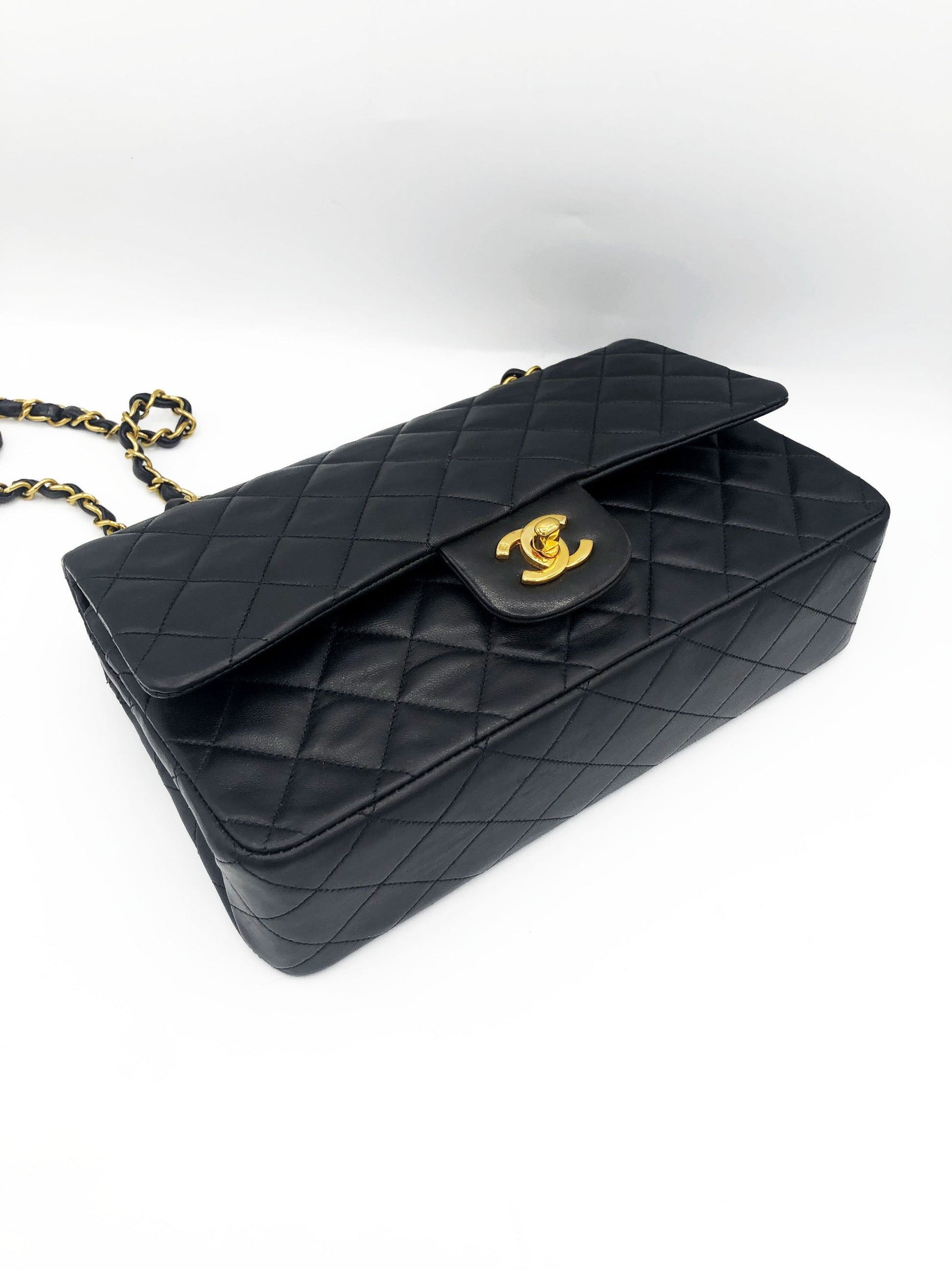 SAC TIMELESS MEDIUM AGNEAU NOIR - Soline