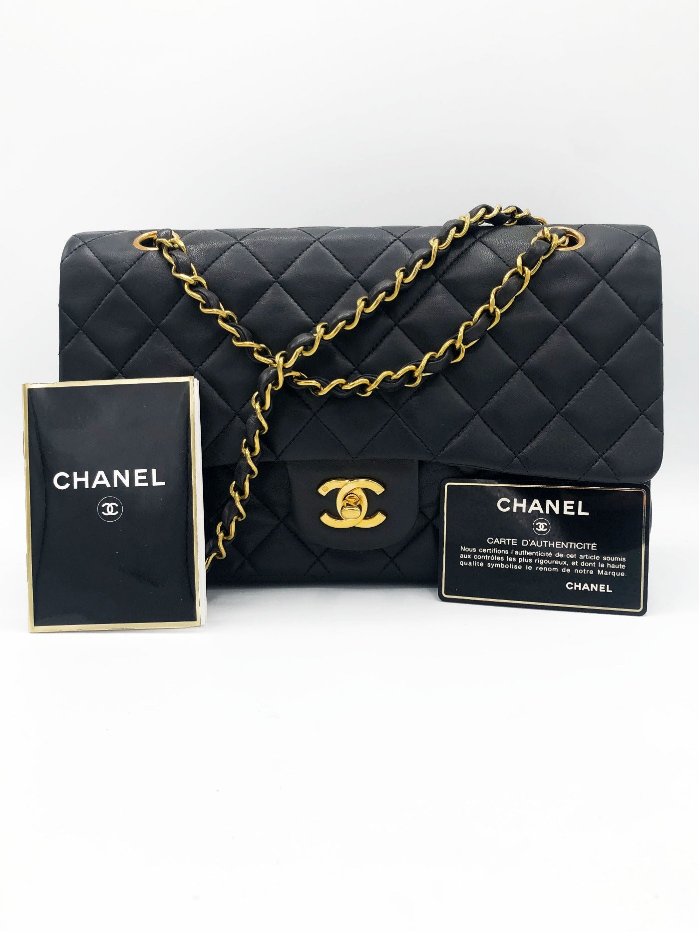 SAC TIMELESS MEDIUM AGNEAU NOIR - Soline