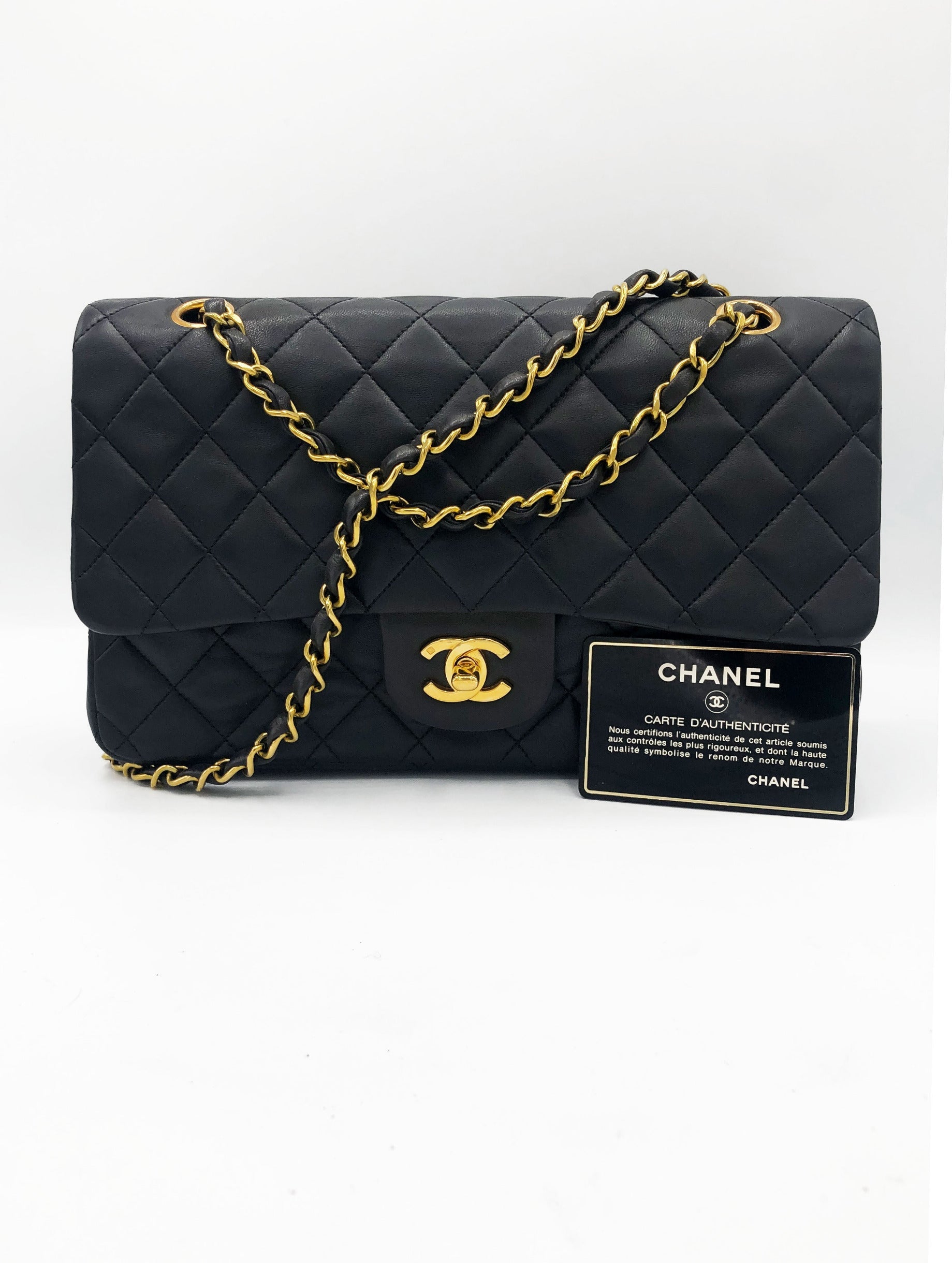 SAC TIMELESS MEDIUM AGNEAU NOIR - Soline