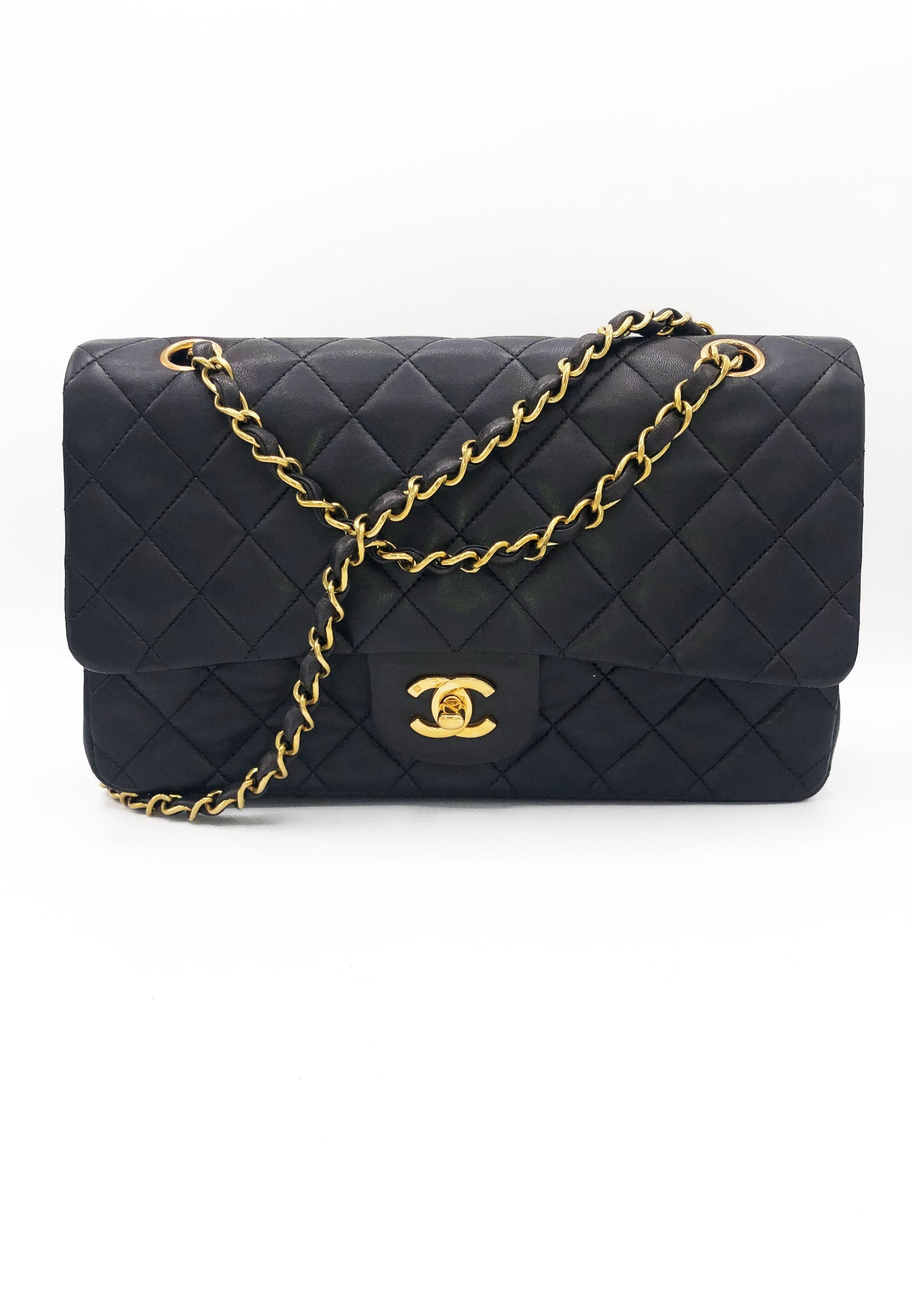 SAC TIMELESS MEDIUM AGNEAU NOIR - Soline