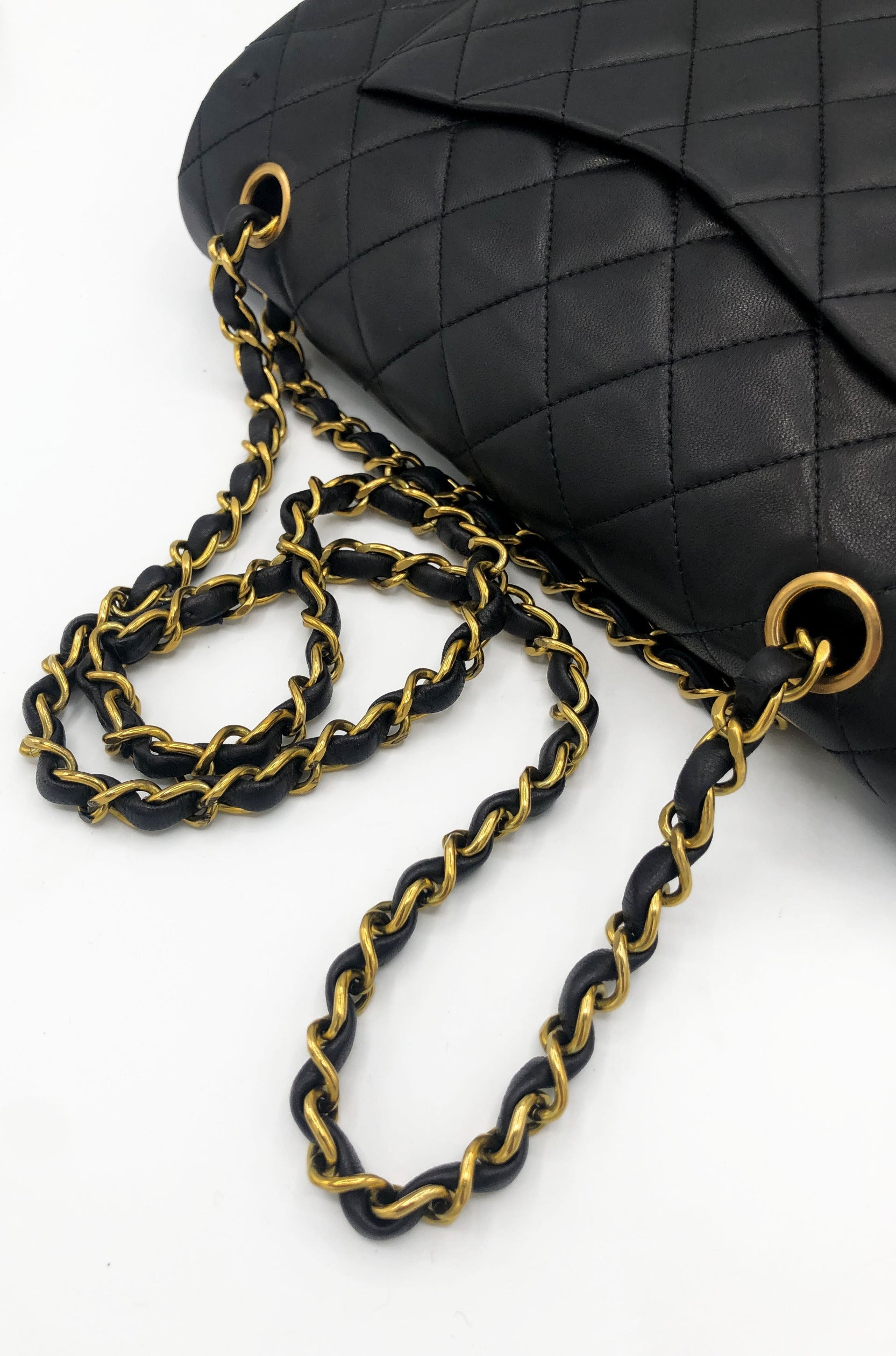 SAC TIMELESS MEDIUM AGNEAU NOIR - Soline