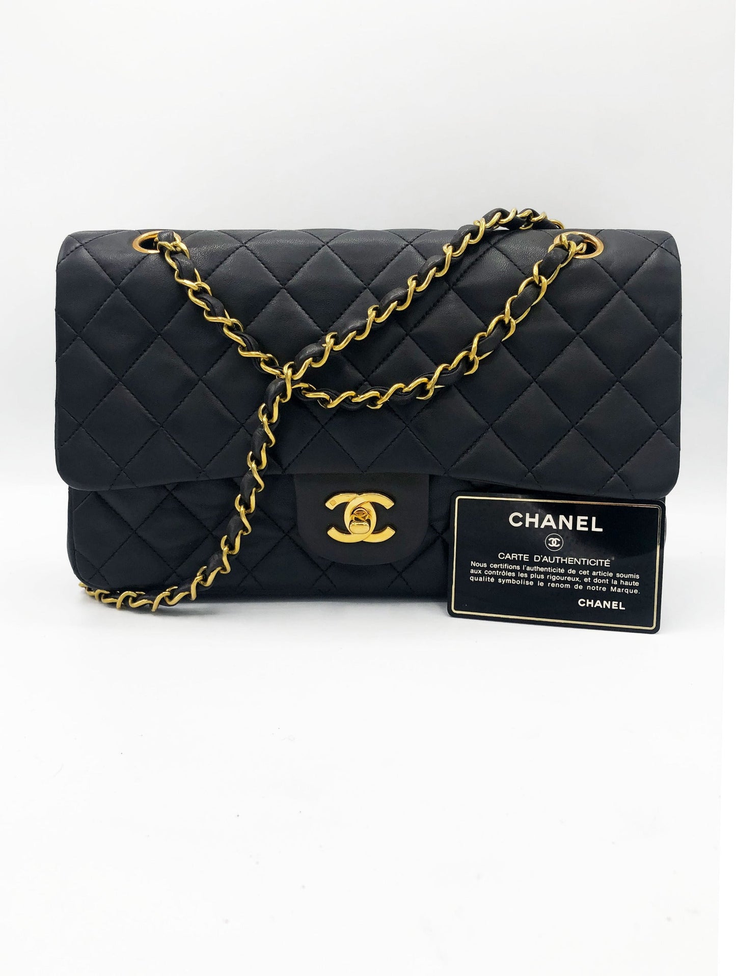 SAC TIMELESS MEDIUM AGNEAU NOIR - Soline