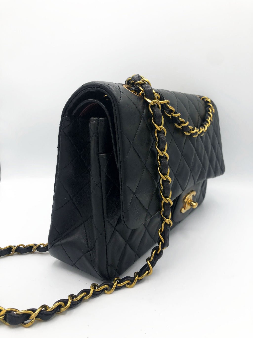 SAC TIMELESS MEDIUM AGNEAU NOIR - Soline