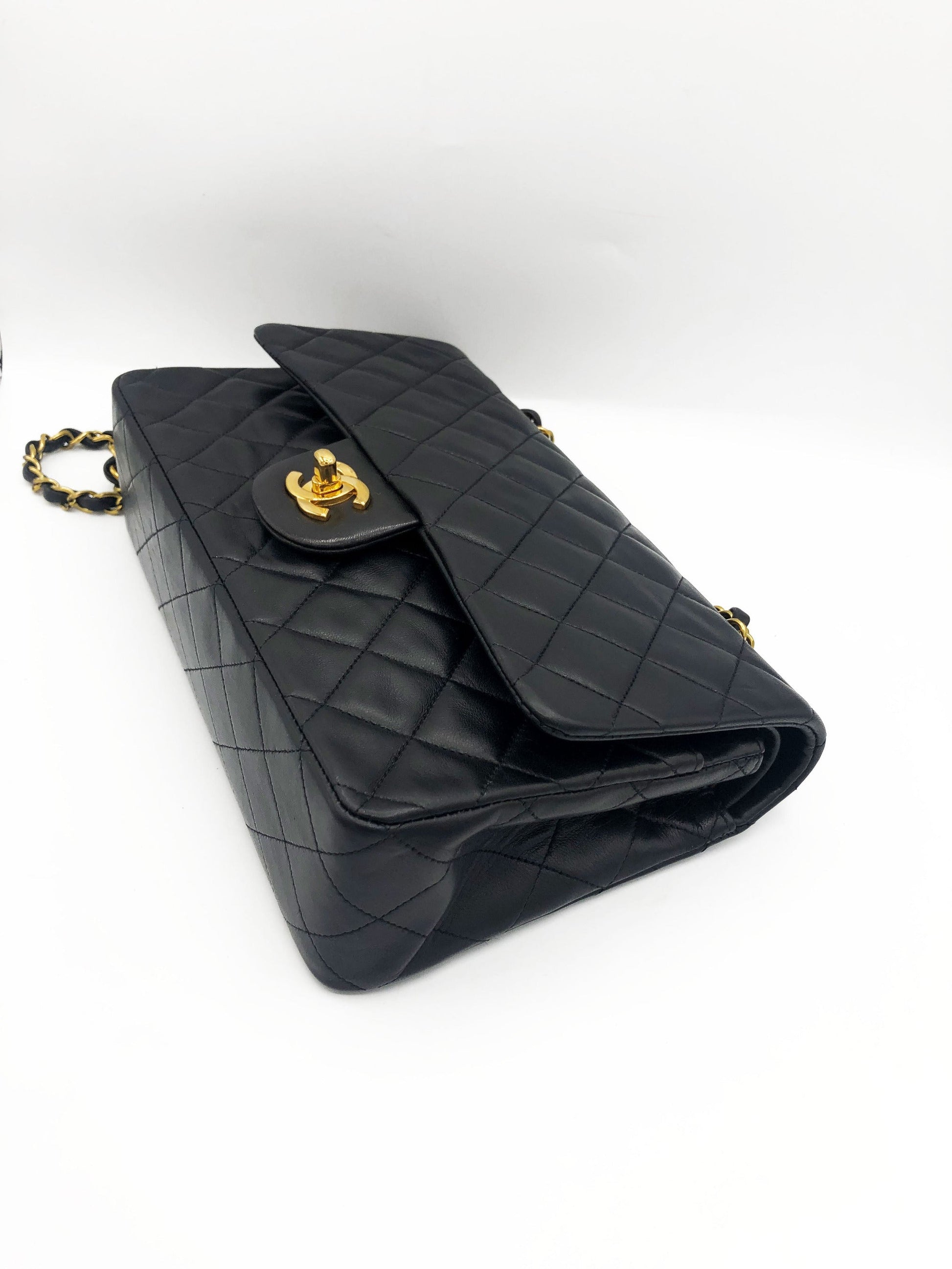 SAC TIMELESS MEDIUM AGNEAU NOIR - Soline