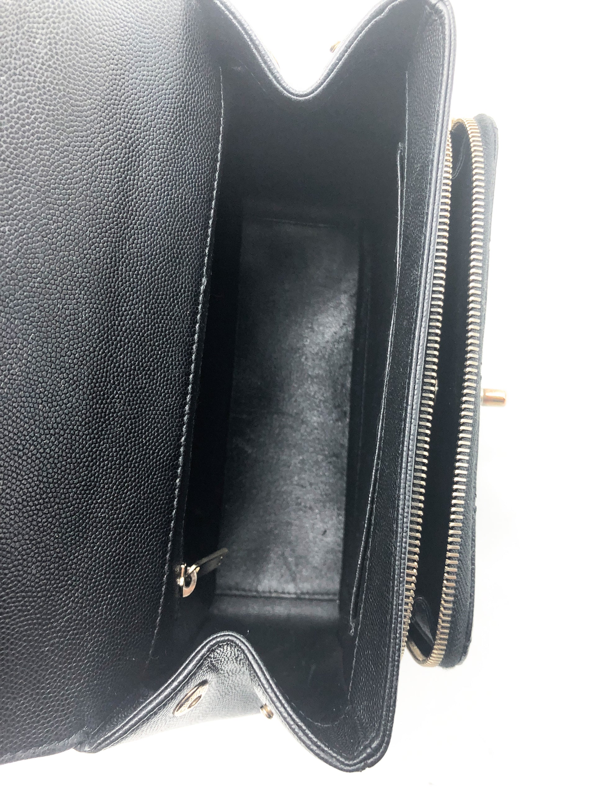 Chanel black Business Affinity bag full caviar leather - Soline