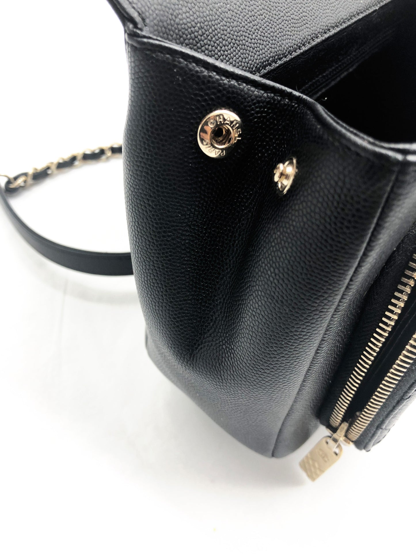 Chanel black Business Affinity bag full caviar leather - Soline