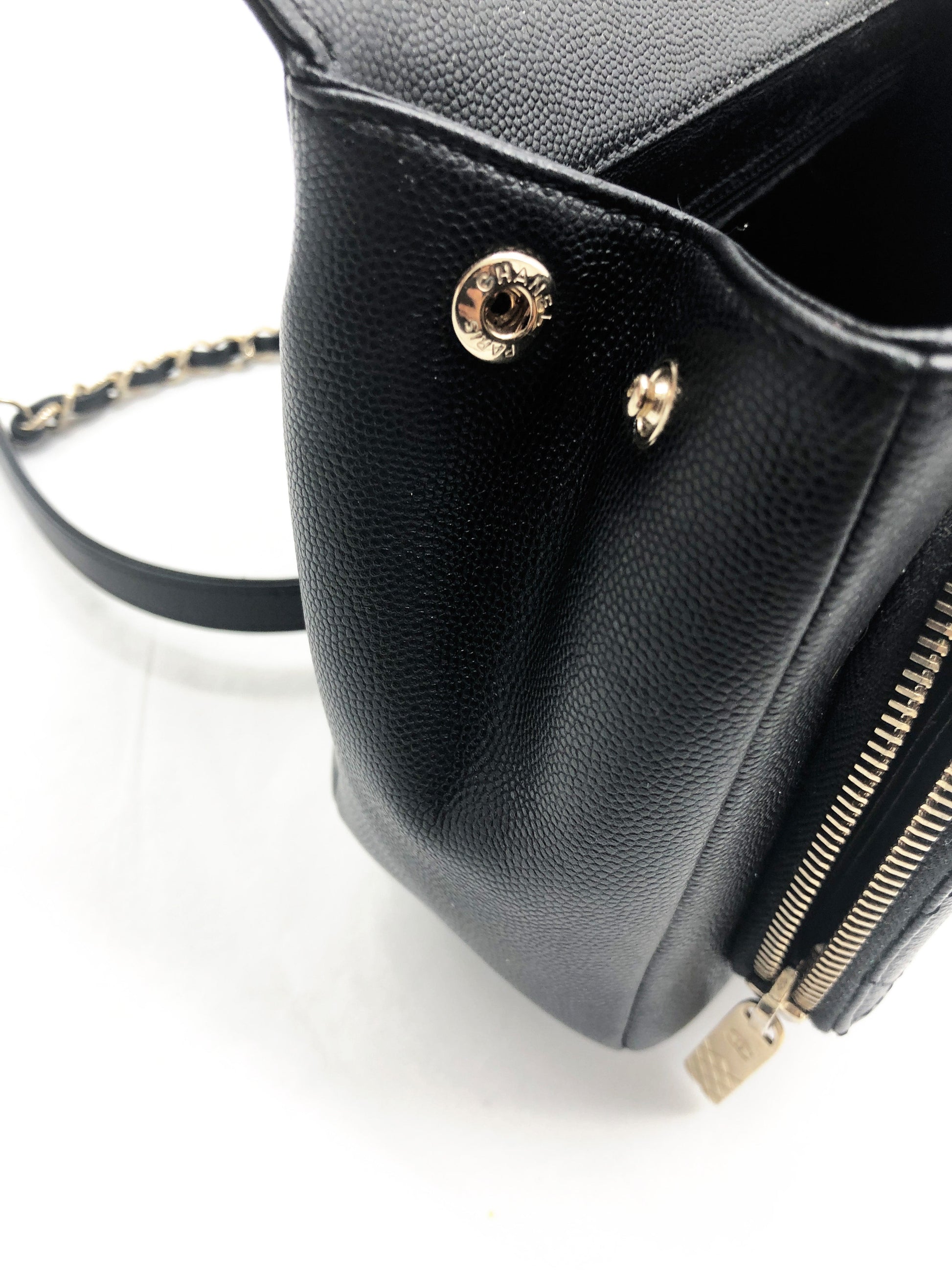 Chanel black Business Affinity bag full caviar leather - Soline