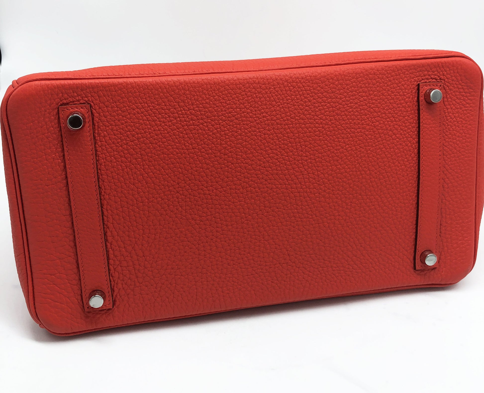 Superb Hermes Birkin bag 35 cm in capucine red Togo leather New - Soline